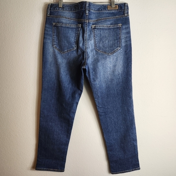 Lands End Womens Midrise Slim Ankle Crop Jeans-Size 14 - Picture 5 of 10